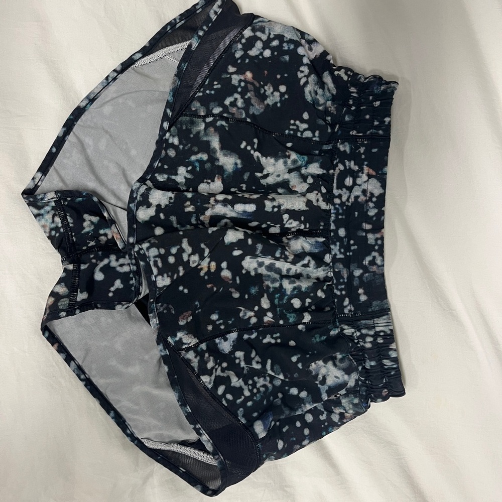Stylish Black Patterned Women's Shorts